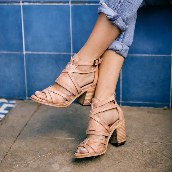 Mi.iM Shoes - Mi.iM 'The Tangle' Criss Cross Block Heel